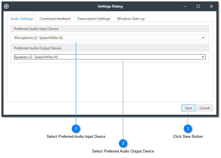 Audio Settings