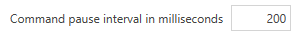 3. Set Command Pause Interval