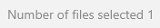 5. Number of Files Selected