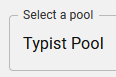 1. Pool dropdown