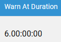 5. Warn At Duration column