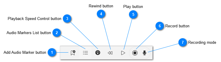 Recording & Playback buttons