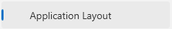 1. Application Layout tab