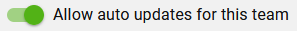 4. Allow Auto Updates switch